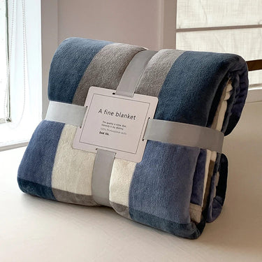 Plaid Moderne Bleu